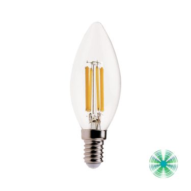 Filament C35 6W 670lm 4000K E14 35x98mm